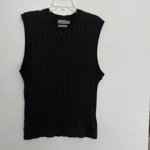 Talbots Men’s size Large Black vest